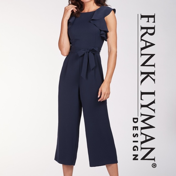 frank lyman navy jumpsuit